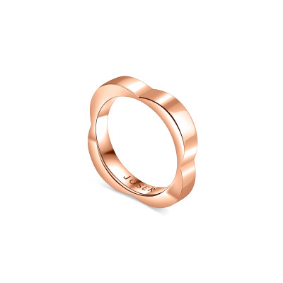 Ducale ring, 18K pink gold, 4 mm