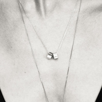 Parthenon pendant, 18K white gold, 5 mm