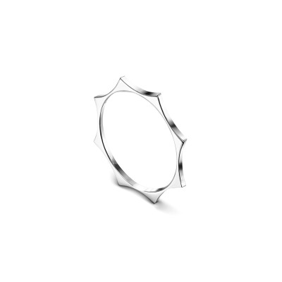 Parthenon ring, 18K white gold, 1 mm