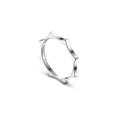 Parthenon ring, 18K white gold, 2 mm