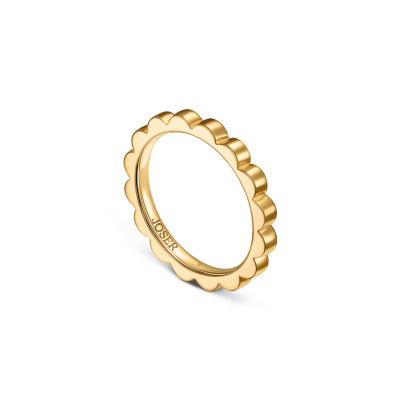 Memphis ring, 18K yellow gold, 2 mm