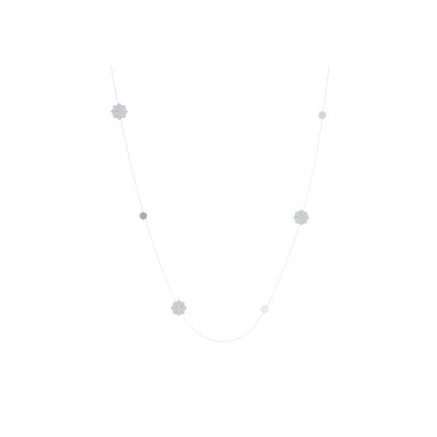 Kazanskiy necklace, 18K white gold, diamonds