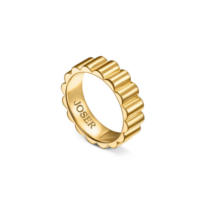 Memphis ring, 18K yellow gold, 6 mm