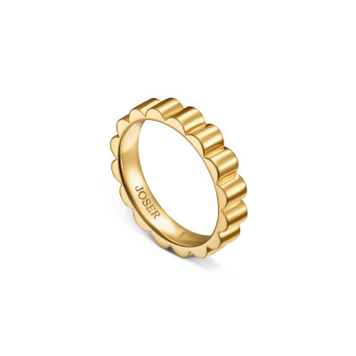 Memphis ring, 18K yellow gold, 4 mm
