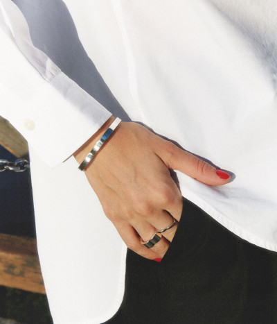 Ducale bracelet, 18K white gold, 6 mm