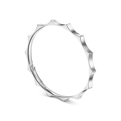 Parthenon bracelet, 18K white gold, 4 mm