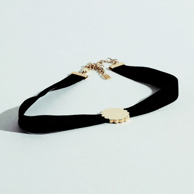Memphis choker, 18K yellow gold