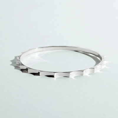 Parthenon collar, 18K white gold, 6 mm