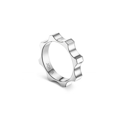 Kazanskiy ring, 18K white gold, 4 mm
