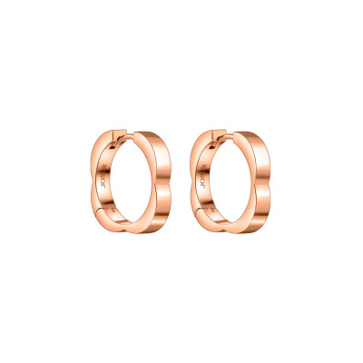 Ducale earrings, 18K pink gold, M, 4 mm