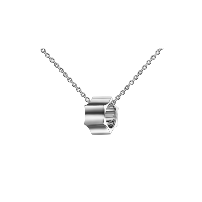 Parthenon pendant, 18K white gold, 5 mm
