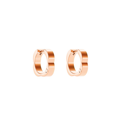 Ducale earrings, 18K pink gold, S, 4 mm