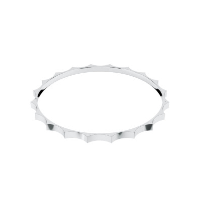 Parthenon collar, 18K white gold, 6 mm