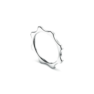 Kazanskiy ring, 18K white gold, 1 mm