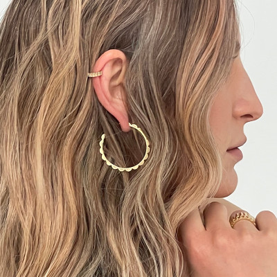 Memphis Cuff, 18K yellow gold, 3 mm (sizes S,M,L)