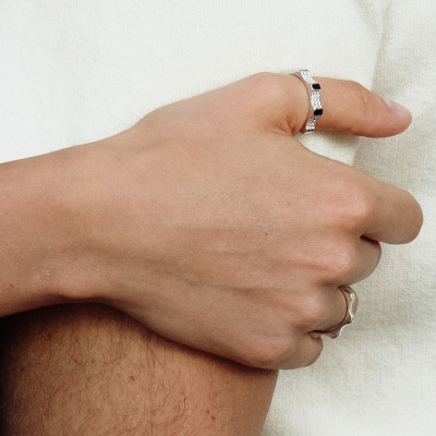 Kazanskiy ring, 18K white gold, 4 mm