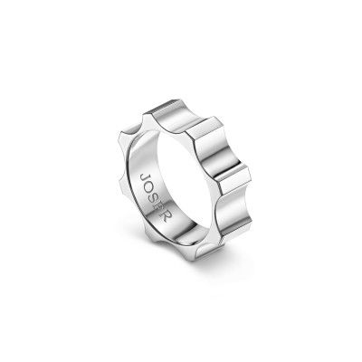 Kazanskiy ring, 18K white gold, 6 mm